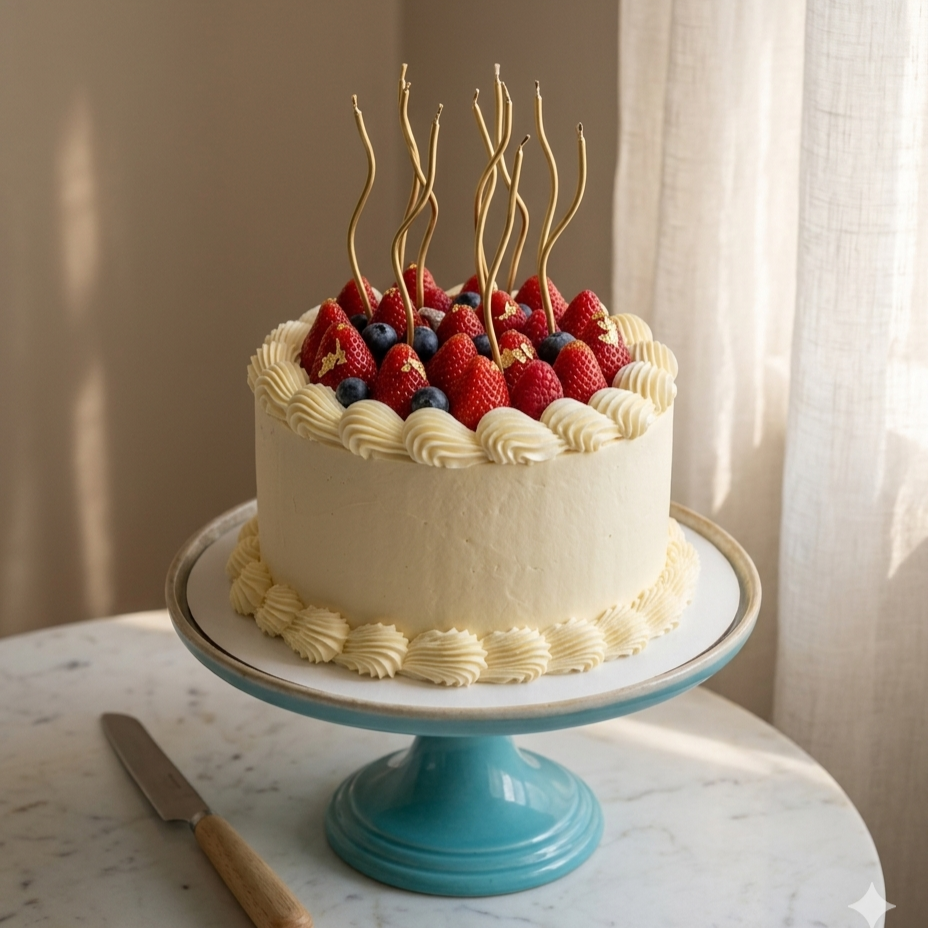 Pastel de frutos rojos